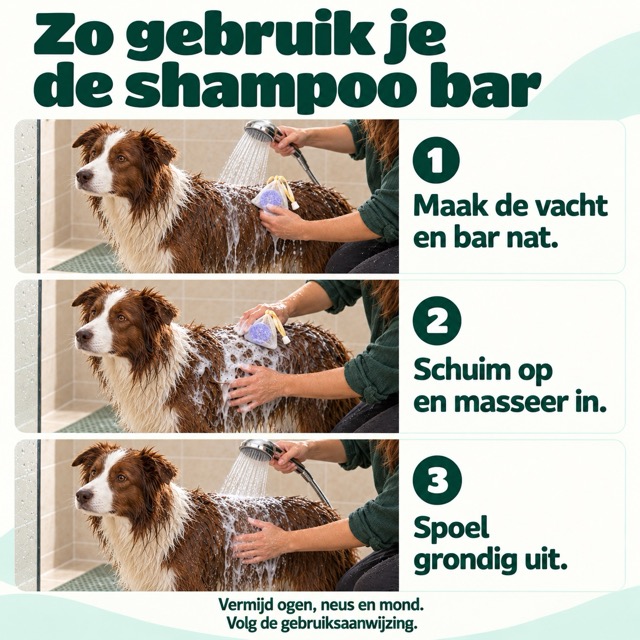 Zo gebruik je de shampoo bar normaal