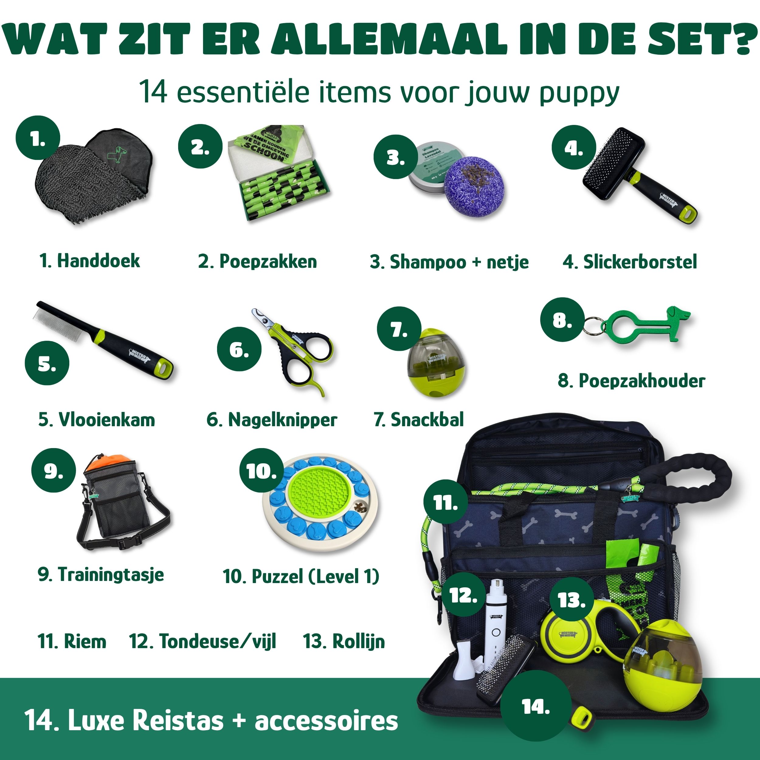 Complete Puppy Starter Pro Set afb 2 - Wat zit er in de set
