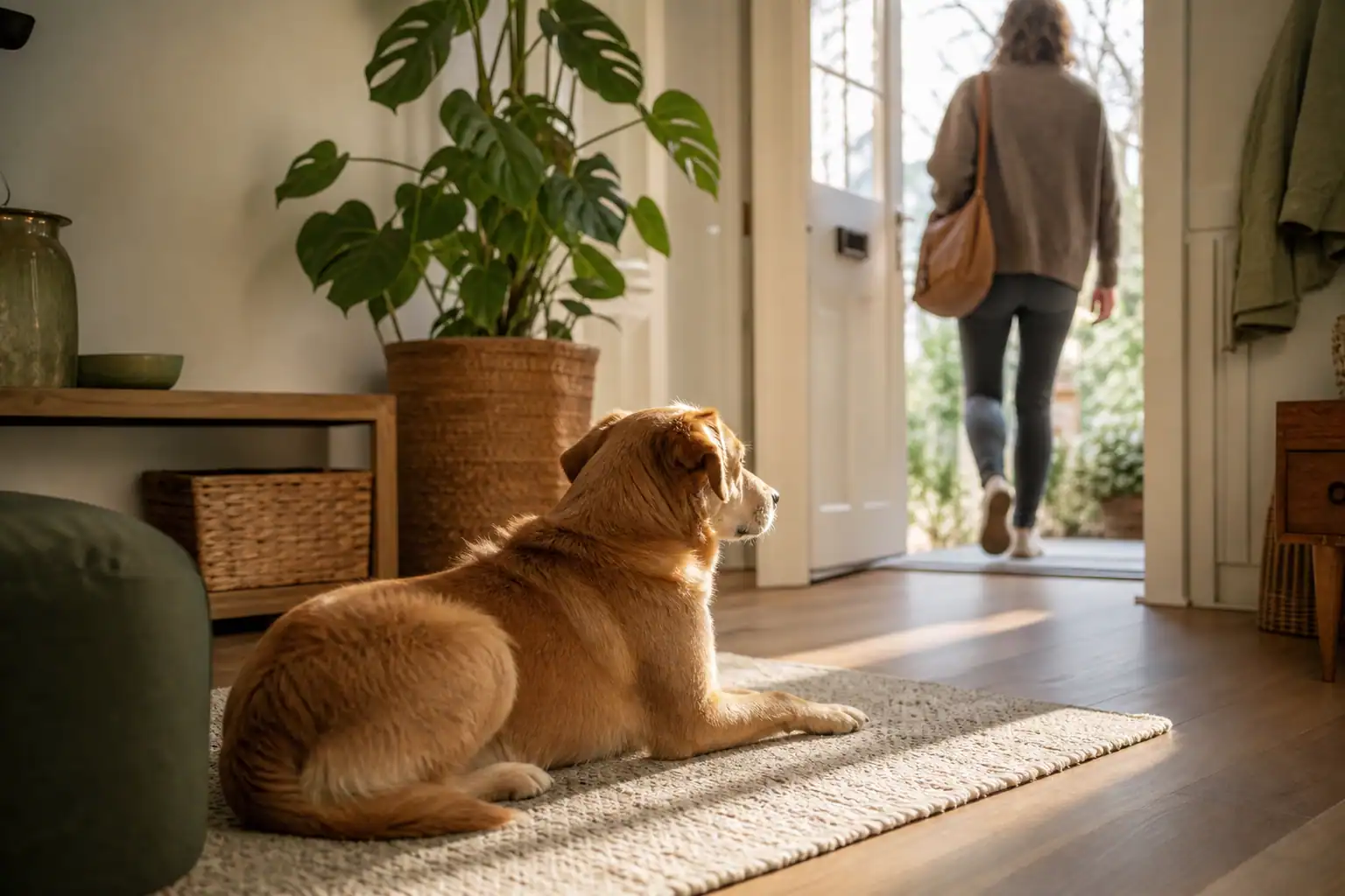 Hond alleen thuis na de vakantie rustig opbouwen